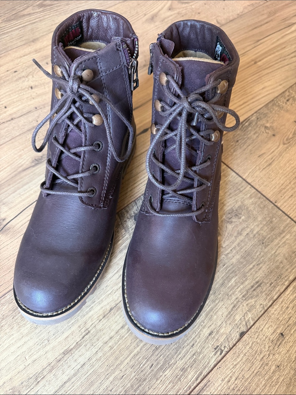 Kodiak Brown Leather Waterproof Street Hiker Ankle Boots Thinsulate Women's 7.5